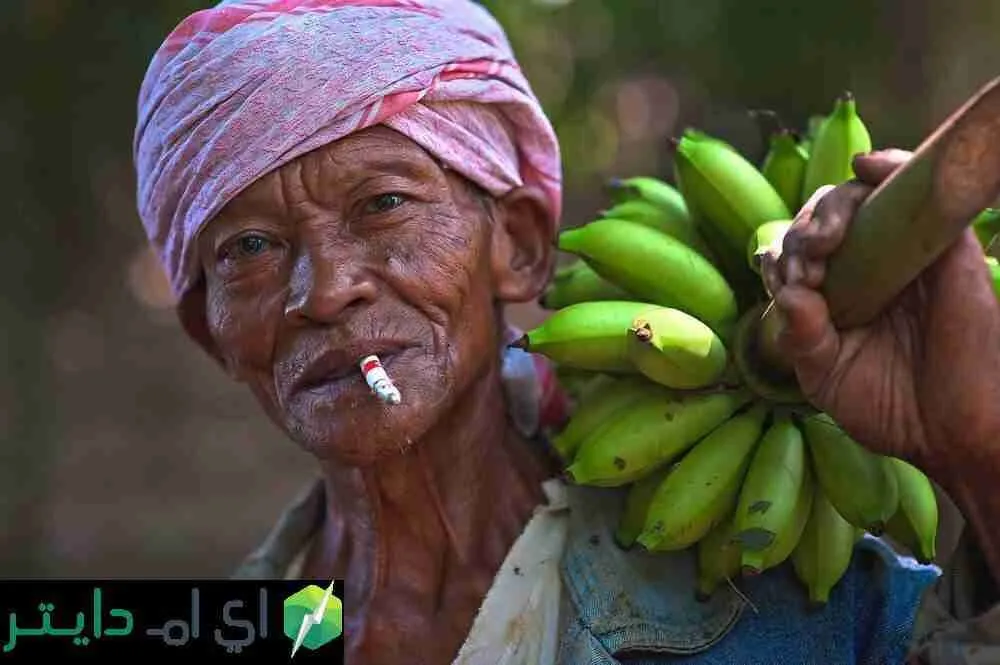 الموز ودقيق الموز ومسحوق الموز وفوائدهم