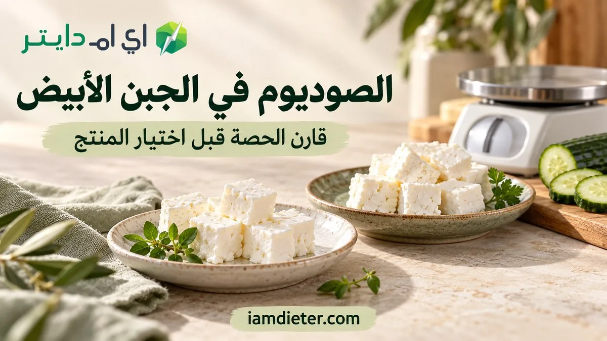 الصوديوم في الجبن الأبيض: مقارنة الحصة قبل اختيار المنتج