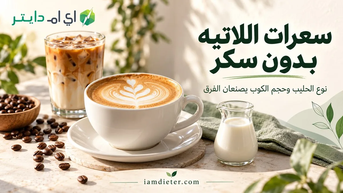 سعرات اللاتيه بدون سكر: الفرق بين كامل الدسم وخالي الدسم