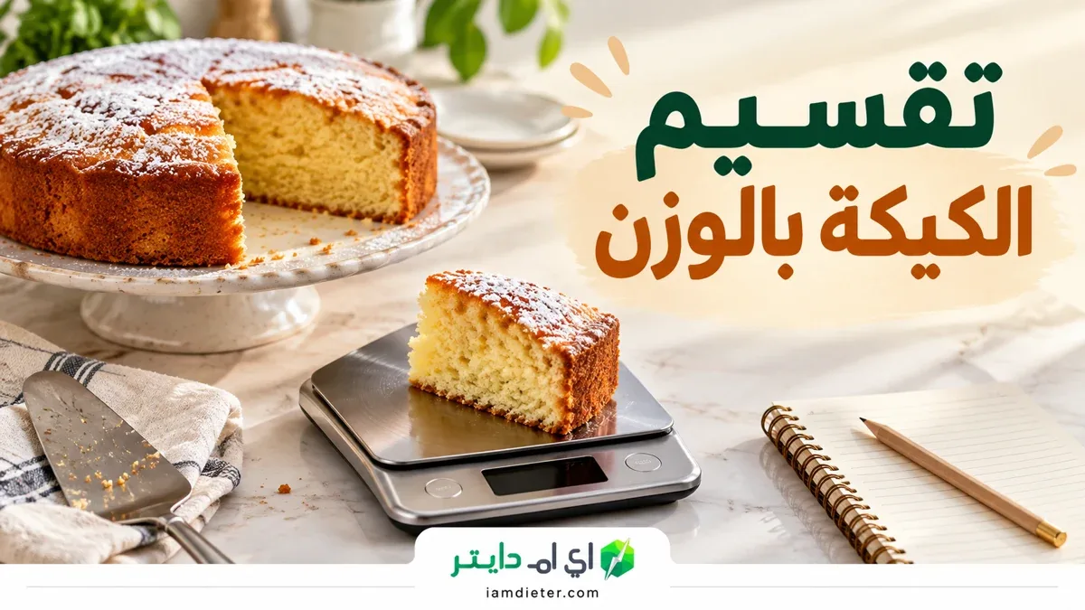 تقسيم الكيكة المنزلية بالوزن: حساب الخليط والزينة والقطعة
