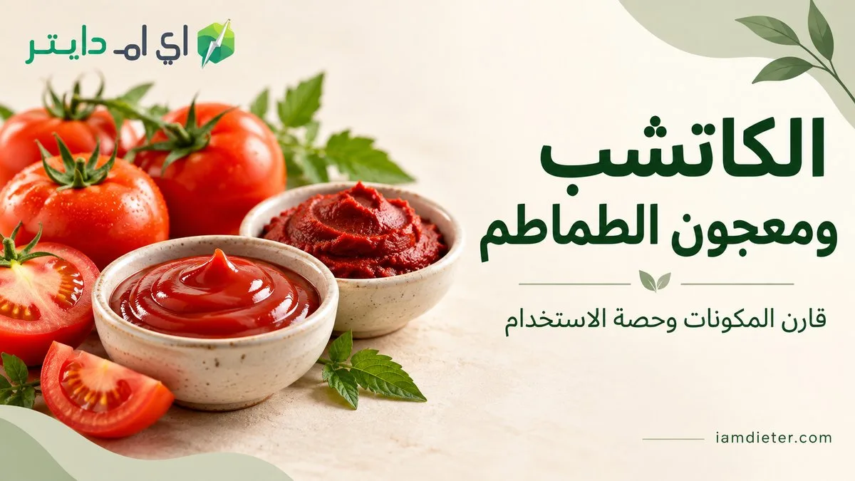 الكاتشب ومعجون الطماطم: مقارنة المكونات وحصة الاستخدام