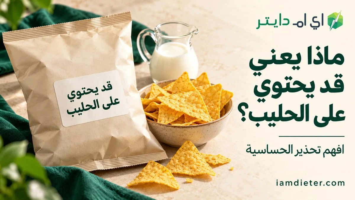 معنى قد يحتوي على الحليب: الفرق عن المكونات وعدم تحمل اللاكتوز